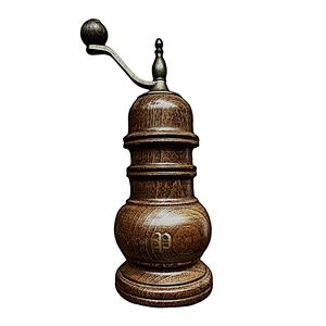 ZASSENHAUS Vintage Pepper Mill Grinder 7.5” Dark Wood & Brass West Germany